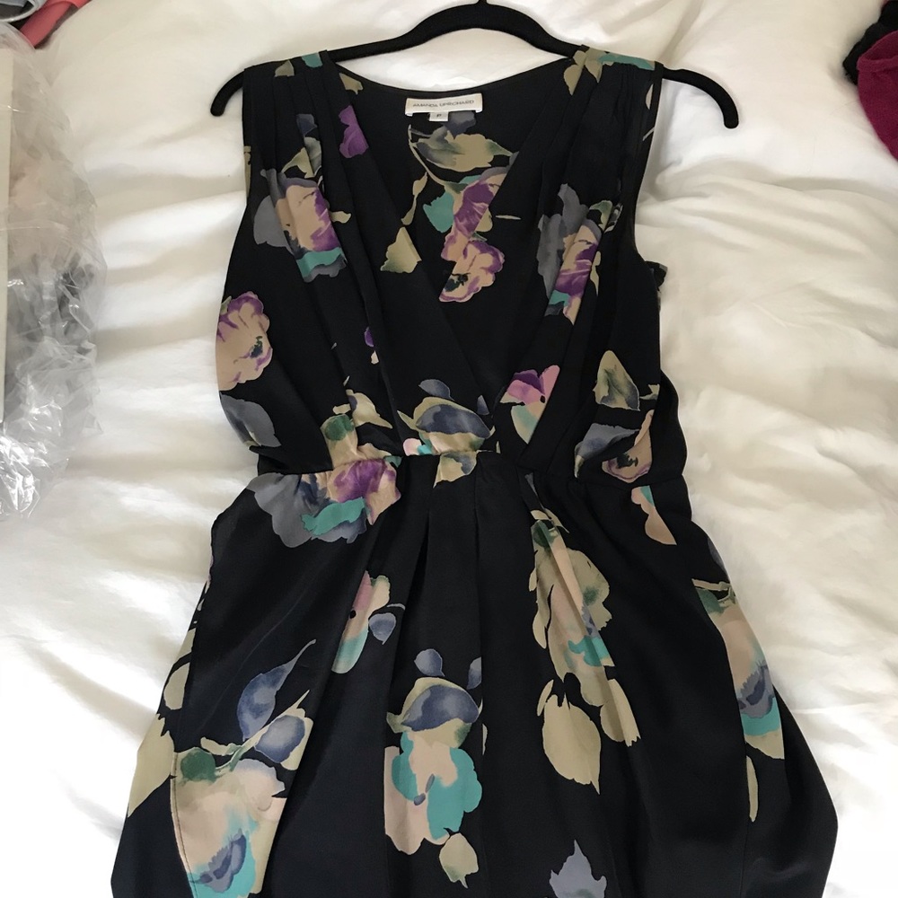 Tulip silk mini dress